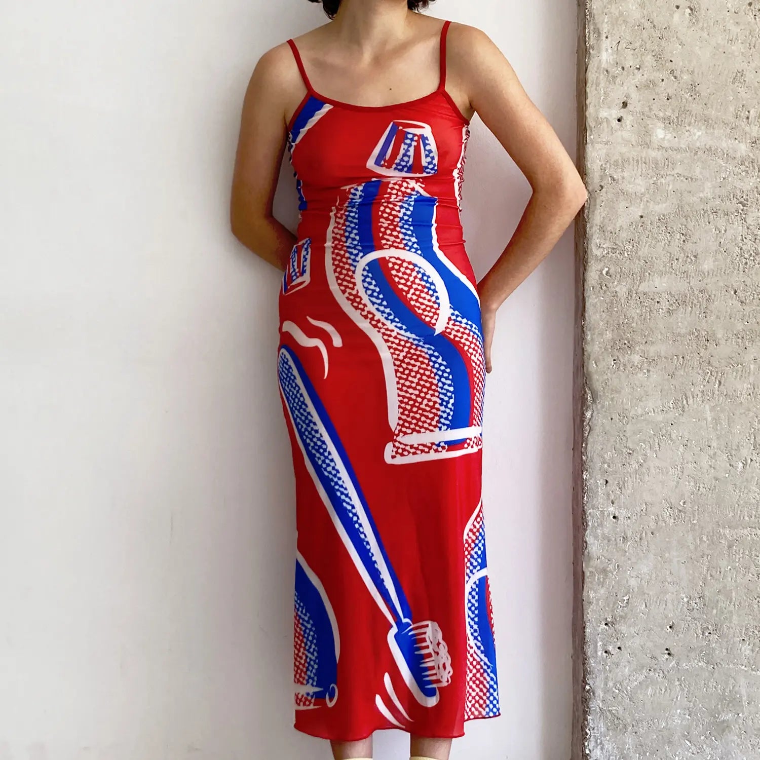 TOOTHPASTE MESH DRESS