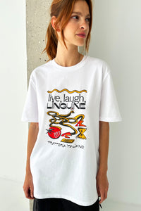 LIVE LAUGH LINGUINE T-SHIRT