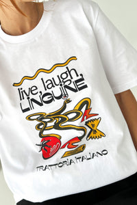 LIVE LAUGH LINGUINE T-SHIRT