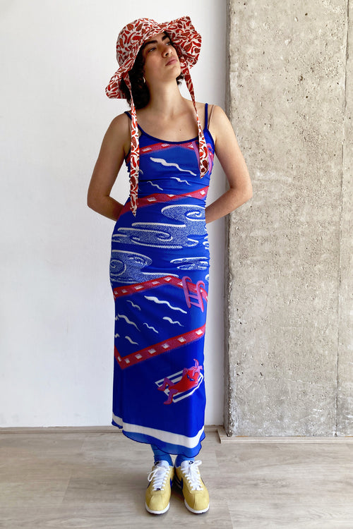 POOLSIDE MESH DRESS