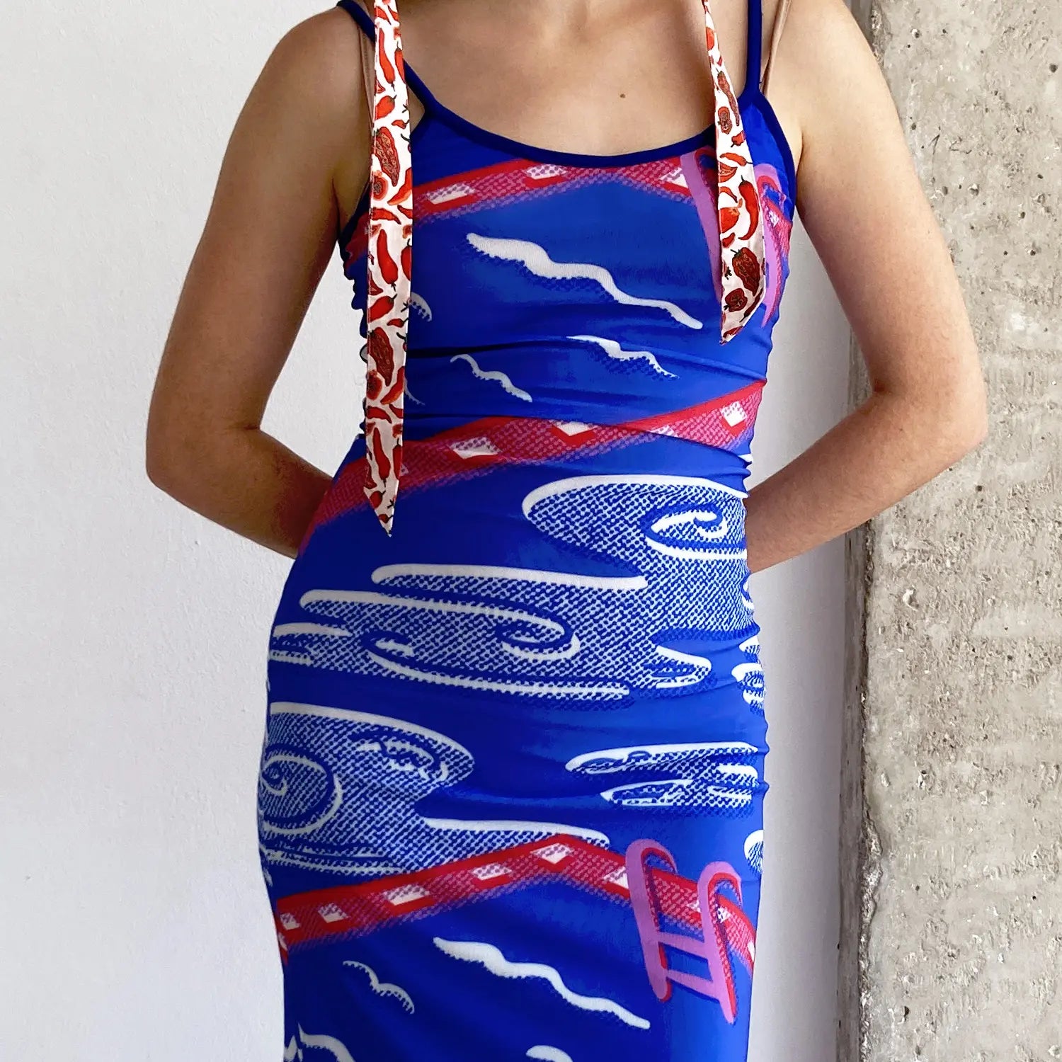 POOLSIDE MESH DRESS