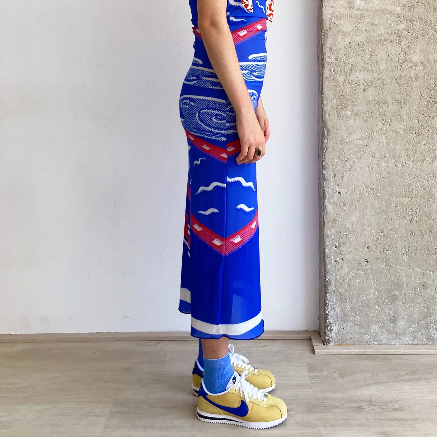 POOLSIDE MESH DRESS